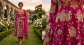 Premium Crepe Embroidered Fabric – Vibrant Multi-Color